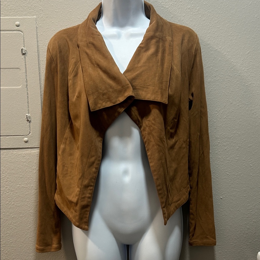 Romeo & Juliet Couture Camel Suede Jacket